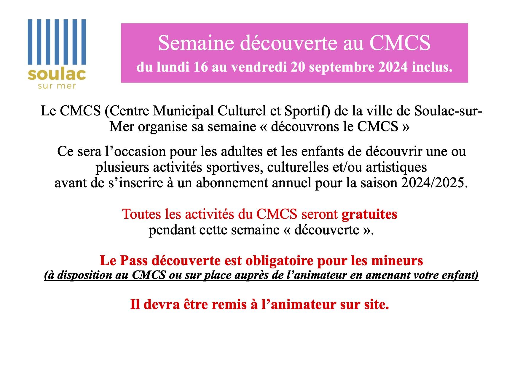 Semaine decouverte cmcs maj 07082024